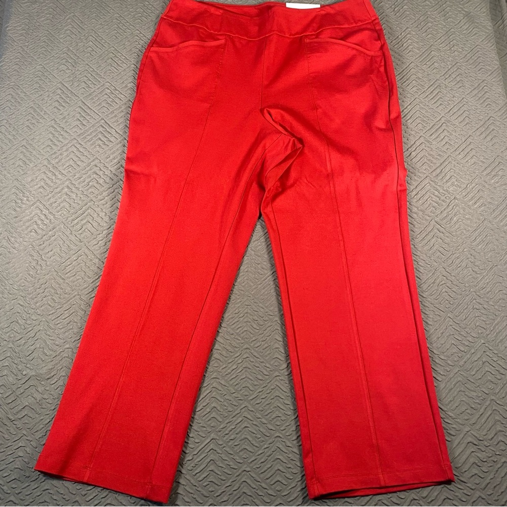 NEW Cato Red Straight Leg Dress Pants Size 22/24